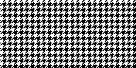 Monochrome Black & White Seamless Houndstooth Pattern Background. Traditional Arab Texture. Fabric...