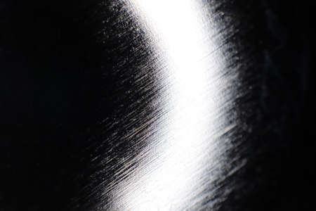 Bright Brushed Metal Background. Macro Closeup.の写真素材