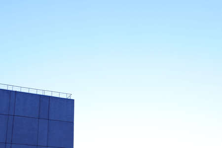 House Corner on Blue Sky Backgroundの写真素材