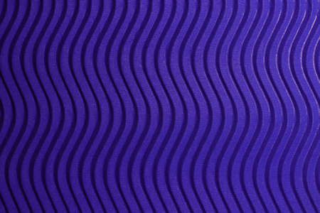 Blue Paper Vertical Waves Texture. Embossed Waves on Detailed Paper Background. Corrugated Wavy...