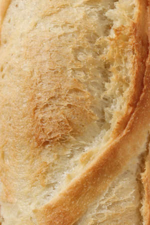 Baguette Texture. Crust of Bread Food Background. Macro Closeup.の写真素材