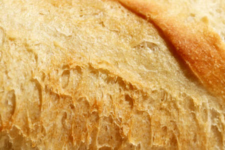Crust of Bread Food Background. Macro Closeup.