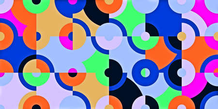 Circle Quarters Backgrounds.の写真素材