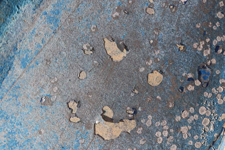 Damaged shipboard texture. Weathered ship board background.