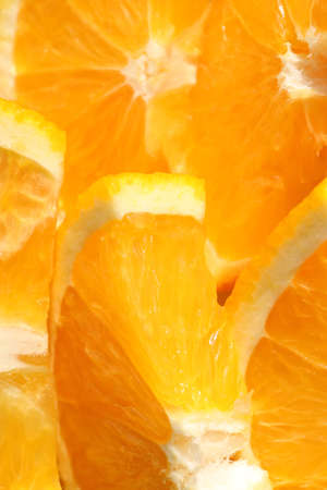 Vitamin delicious pattern. Fresh juicy orange filling background. Citrus fruit texture.の写真素材