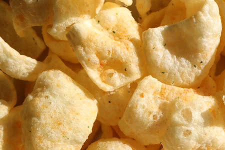 Chips background. Filled snake texture.の写真素材