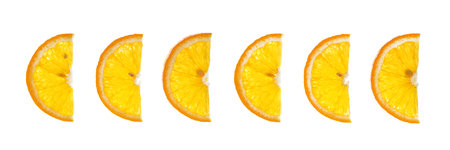 Isolated lemon sliceの写真素材