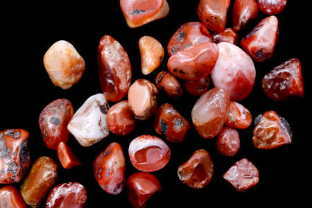 South onyx jewel stone texture on black background. Macro closeup.の写真素材