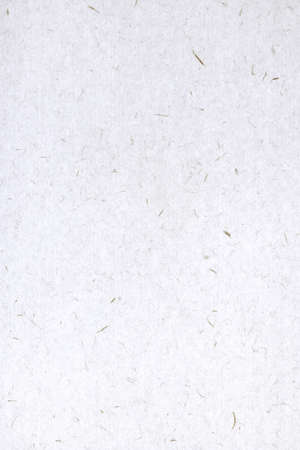 Thin silk fibers decorated paper background. Yunlong kam white decorative paper texture. Portrait vertical orientation.の写真素材