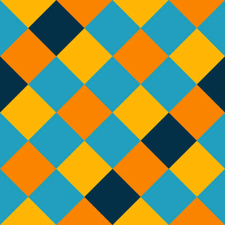 Blue Gray Seamless Small French Checkered Pattern. Little Colorful Fabric Check Pattern Background. Classic Checker Pattern Design Texture.の写真素材