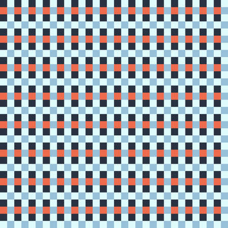 Pink Gray Peach Blue Seamless French Checkered Pattern. Colorful Fabric Check Pattern Background. Classic Checker Pattern Design Texture.の写真素材