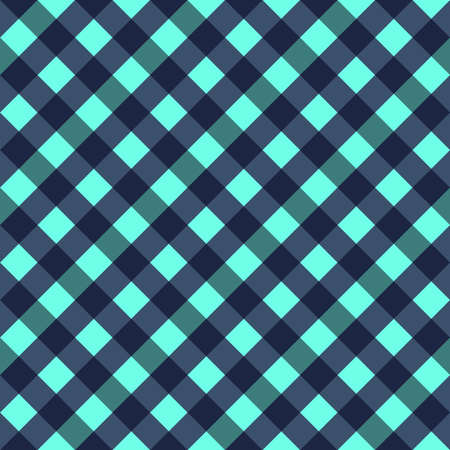 Purple Yellow Blue Lilac Large Seamless French Checkered Pattern. Big Colorful Fabric Check Pattern...