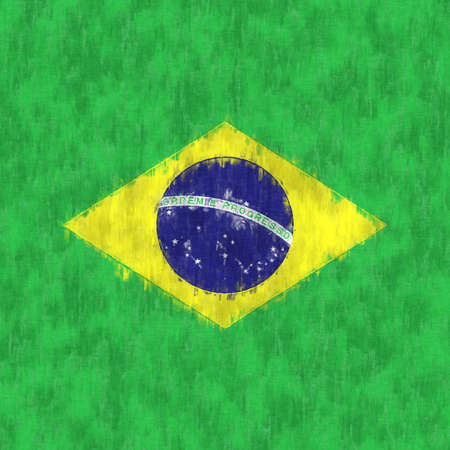 Cayman oil painting. Cayman emblem drawing canvas. A painted picture of a country's flag.の写真素材