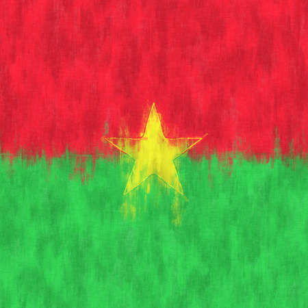 Cayman oil painting. Cayman emblem drawing canvas. A painted picture of a country's flag.の写真素材