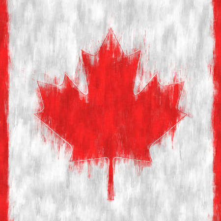 Cayman oil painting. Cayman emblem drawing canvas. A painted picture of a country's flag.の写真素材