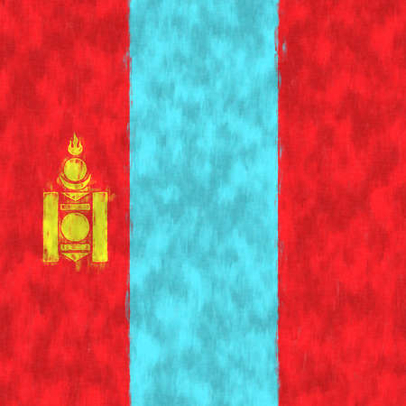 Netherlands oil painting. Dutch emblem drawing canvas. A painted picture of a country's flag.の写真素材