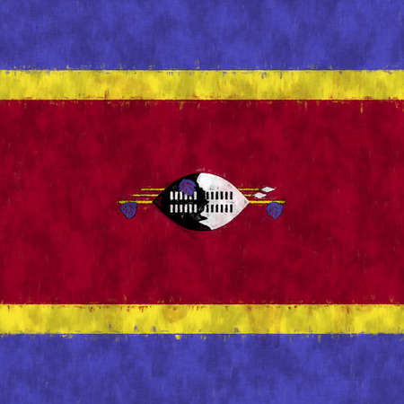 Trinidad and Tobago oil painting. Trinidad and Tobago emblem drawing canvas. A painted picture of a country's flag.の写真素材