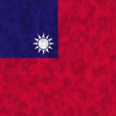 Trinidad and Tobago oil painting. Trinidad and Tobago emblem drawing canvas. A painted picture of a country's flag.の写真素材