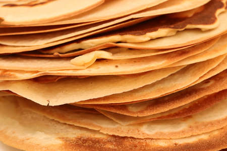 Toasted fresh healthy dessert pancake texture. macro closeup.の写真素材