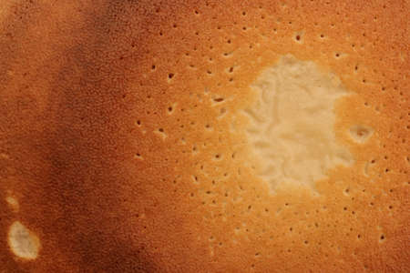 Toasted fresh healthy dessert pancake texture. macro closeup.