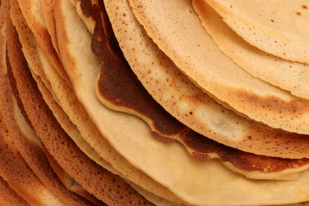 Toasted fresh healthy dessert pancake texture. macro closeup.