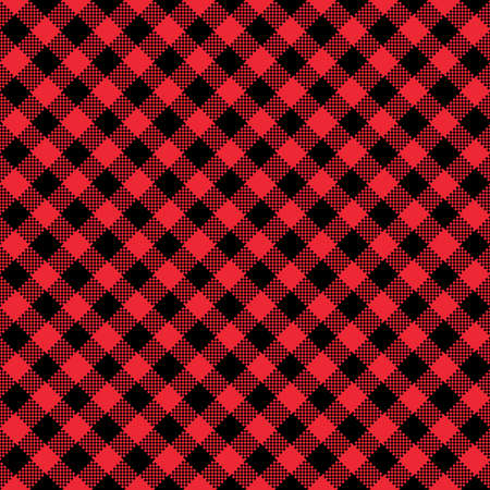 Gingham Pattern. Seamless yellow black plain check pattern. Good for blankets, wraps, packages,...