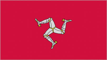 Lesotho embroidery flag. Emblem stitched fabric. Embroidered coat of arms. country symbol textile background.の写真素材