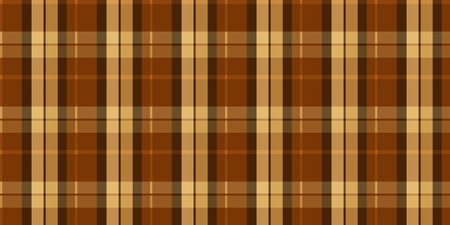 Beige brown seamless flannel texture. Fustian clothes fabric surface pattern. Checkered material backdrop. Woolen cotton wear textile background.の写真素材