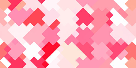 Pink green gray awesome education creative. Pixelated color background. Colored geometric pixelate texture. Colorful square geometry backdrop. Pixel graphic surface. Modern multicolor pattern. Amazing school design.の写真素材