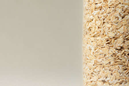 corn flakes close-up on beige background coloredの写真素材