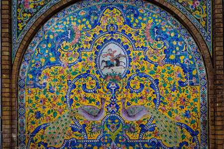 A mosaic in Golestan Palace, Tehran, Iranのeditorial素材