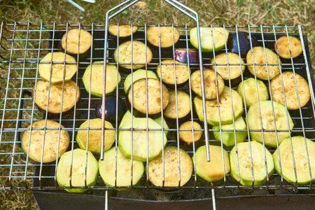 Sliced cooking outside braising barbecue High quality photoの写真素材