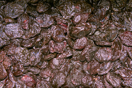 prunes dried fruits background. High quality photoの写真素材