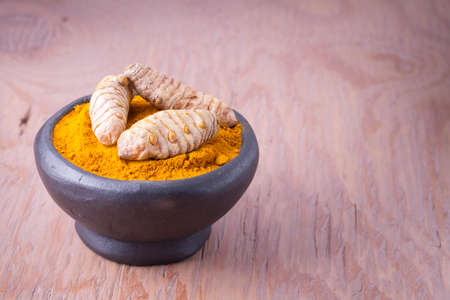 Turmeric powder and roots