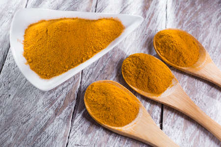 Turmeric powderの写真素材