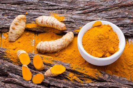 Turmeric powder and roots