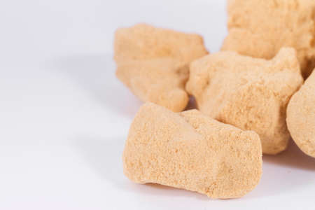 Brewer's yeast isolated on white backgroundの写真素材