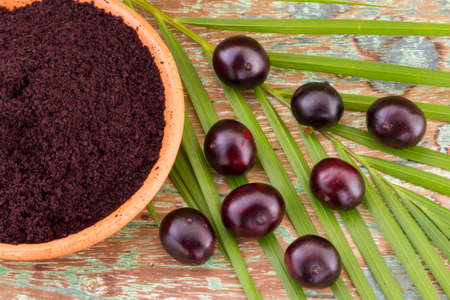 Acai fruit, fruit of Amazonian origin are attributed many medicinal propertiesの写真素材