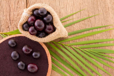 Acai fruit, fruit of Amazonian origin are attributed many medicinal propertiesの写真素材