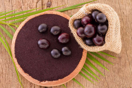 Acai fruit, fruit of Amazonian origin are attributed many medicinal propertiesの写真素材