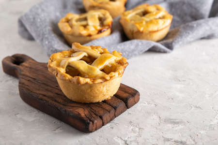 apple pie on the table close up
