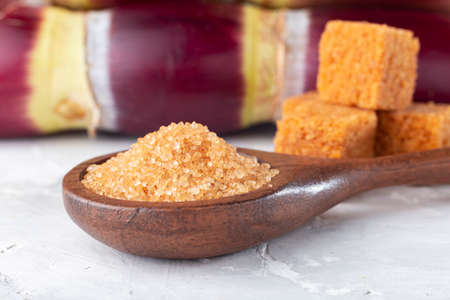 Sugarcane and sugarcane, panela and sugar cane derivatives, imageの写真素材