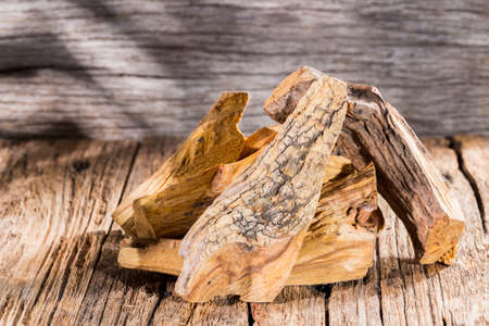 Bursera graveolens, essence and resin. in Spanish "palo santo" is a wild tree in Latin America. used as incense.の写真素材