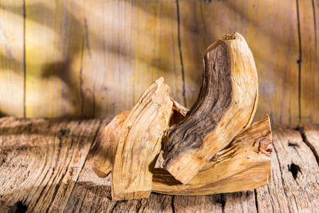 Bursera graveolens, essence and resin. in Spanish "palo santo" is a wild tree in Latin America. used as incense.の写真素材