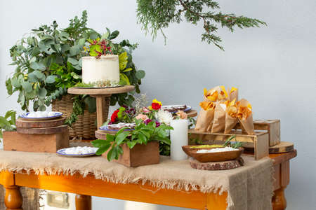 Variety of snacks on the table