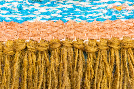 Close-up to traditional fabrics from Colombia, textile backgroundの写真素材