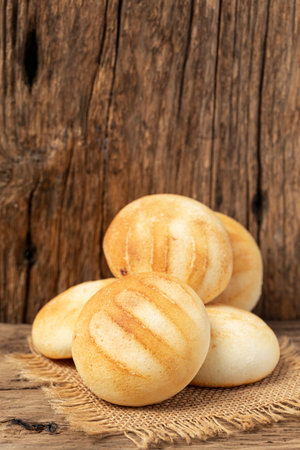 Delicious and nutritious almojabanas or pandebono, a food based on cassava flour and cheeseの写真素材