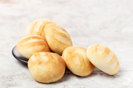 Delicious and nutritious almojabanas or pandebono, a food based on cassava flour and cheeseの写真素材
