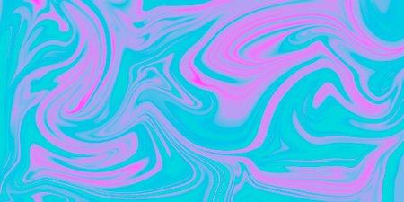 Abstract background of random shades in blue, green and fuchsiaの写真素材