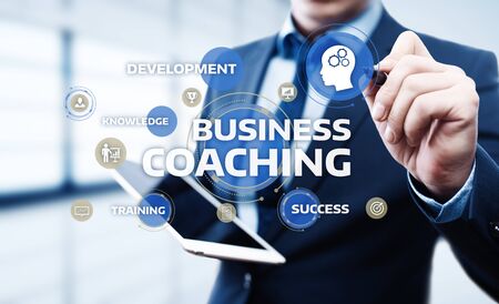 Coaching Mentoring Education Business Training Development E-learning Concept.の写真素材